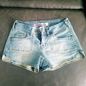 Ink jean shorts